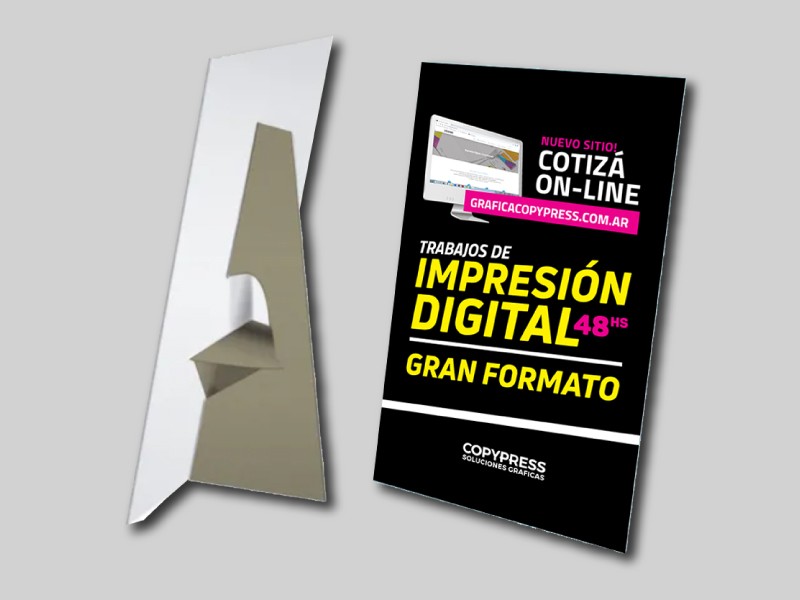 Displays A4 y A3 con Pie